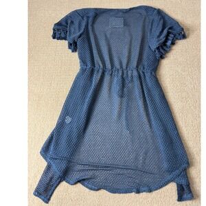 Jordan Taylor Indigo Cover-Up‎ Tassel Sleeve Open Front Cardigan Large